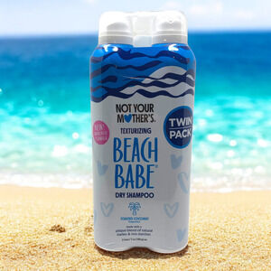 NEW Lot 2 x Not Your Mother's Beach Babe Texturizing Dry Shampoo Toasted Coconut
